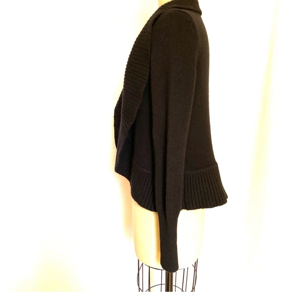 Pure Cashmere black M open Cardigan. - Picture 2 of 7